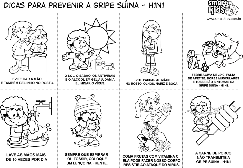 Caça Palavras Alunos Gripe