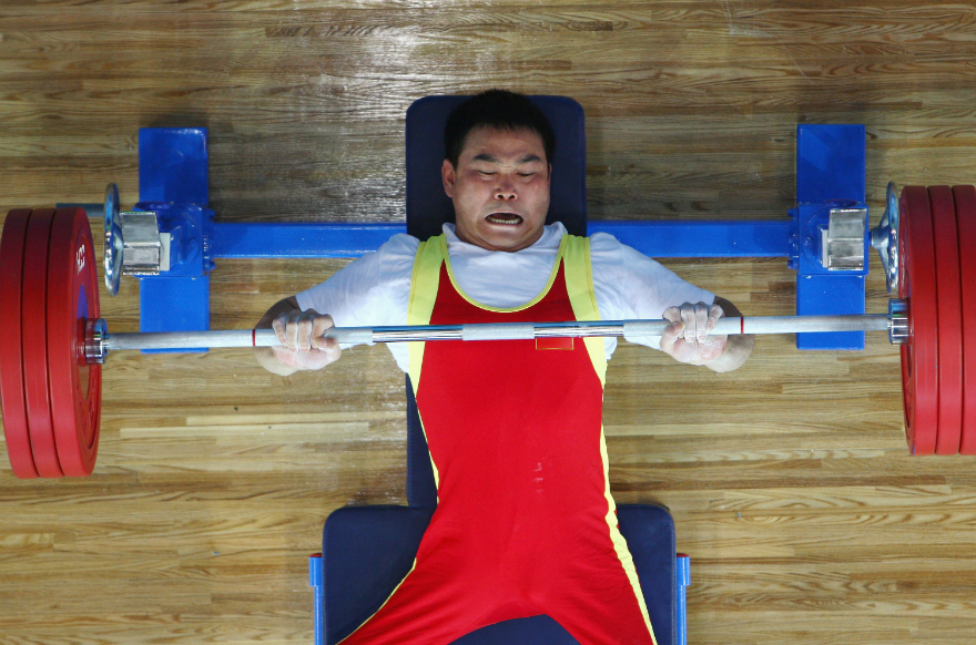 Getty Images/Jamie McDonald # Dono de quatro medalhas nos Jogos Paraolmpicos, Jian Wang contribui para o domnio da China no halterofilismo