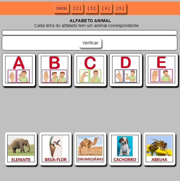 Sequência Animal: jogo educativo