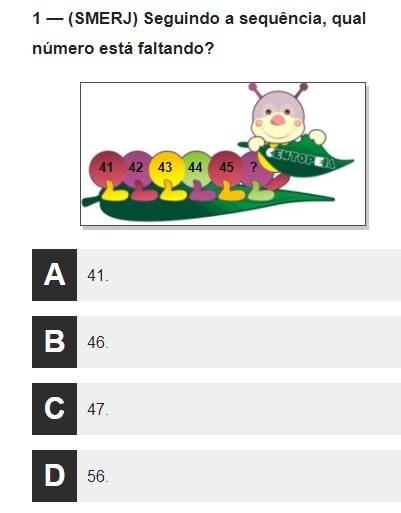 Quiz de matemática sobre Sequência Numérica