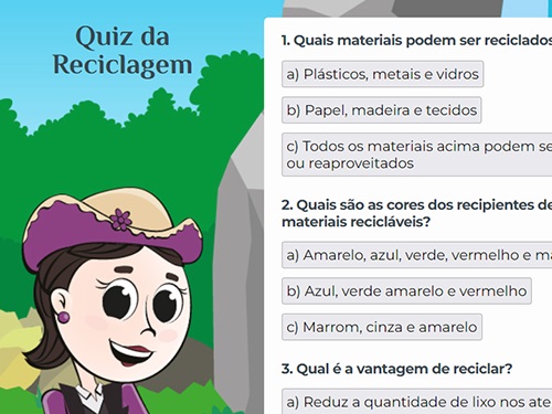 QUIZ  PERGUNTAS E RESPOSTAS SOBRE O MEIO AMBIENTE 