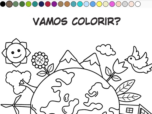 Jogo de Colorir Online para Crianças: Pintar a Casa