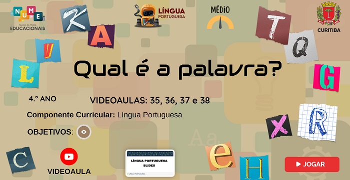 Jogo das palavras  atividades e jogos educativos